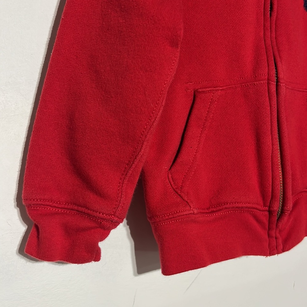 Polo Ralph Lauren Red Logo Fleece Full Zip Hoodie Size 3T - Picture 4 of 8